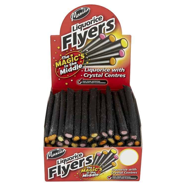 » Maxilin Liquorice Flyers 12 x 90g