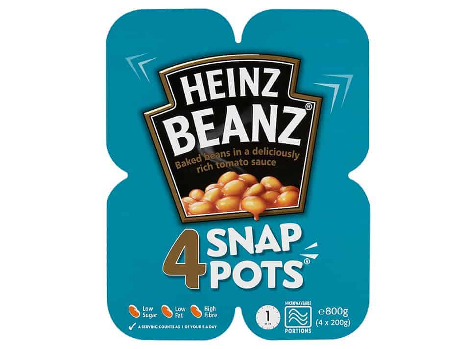 » Heinz Baked Beans 4 Pack Snap Pots 6 x 800g