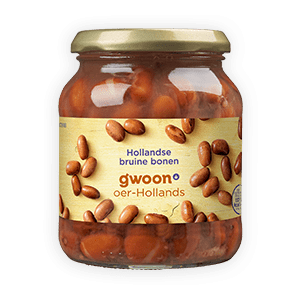 G'woon Brown Beans (Hollandse bruine bonen) 12 x 360 g