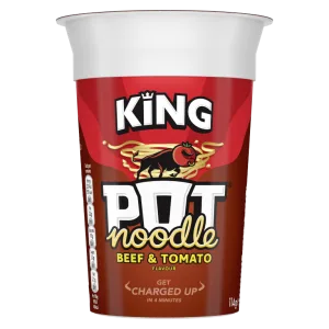 Pot Noodle King Beef & Tomato 12x114g