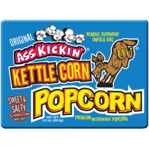 Ass Kickin' Microwave Popcorn Kettle Corn Single x12