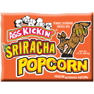 Ass Kickin' Microwave Popcorn Sriracha Single x12