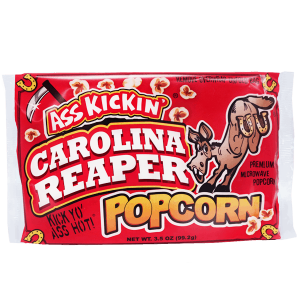 Ass Kickin Microwave Popcorn Carolina Reaper Single x12