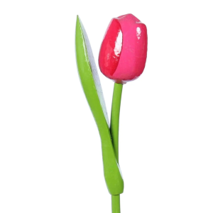 Wooden Tulip Pink and Red x1