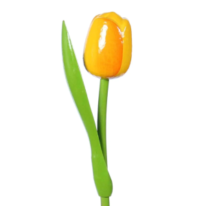 Wooden Tulip Yellow and Orange x1