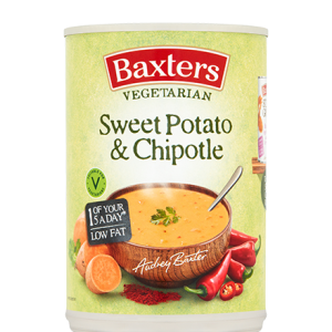 Can of Baxters Veggie Goodness Sweet Potato & Chipotle Soup