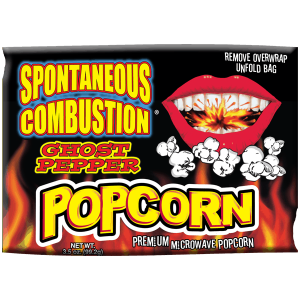 Spontaneous Combustion Ghost Pepper Microwave Popcorn  x12