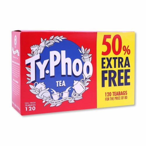 Box of Typhoo Tea Bags 50 per cent extra free