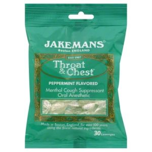 Jakemans Lozenges Peppermint Menthol 12x73g