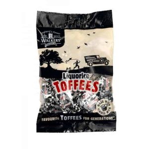 Walkers Toffee Bags Liquorice 12x150g