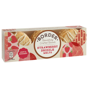 Border Strawberry Drizzle Melts 12x150g
