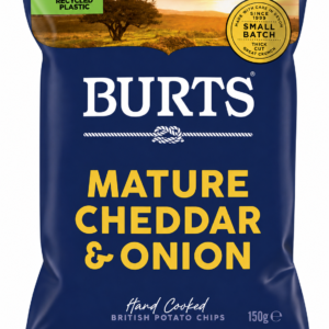 Burt's Cheddar & Spring Onion Crisps 10x150g