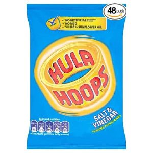 Hula Hoops Salt & Vinegar 32x34g