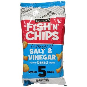 Burton's Fish n Chips Salt & Vinegar 18x5x25g