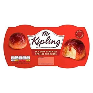 Mr Kipling Cherry Bakewell Sponge Puddings Twin Pk 4x2x108g