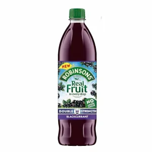 Robinsons Fruit Squash Double Concentrated Blackcurrant NAS 12x750ml