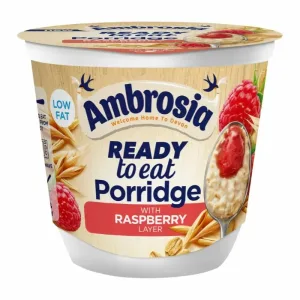 Ambrosia Ready to Eat Porridge Raspberry 6x210g
