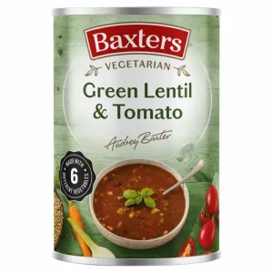 Baxters Vegetarian Green Lentil & Tomato Soup 12x400g
