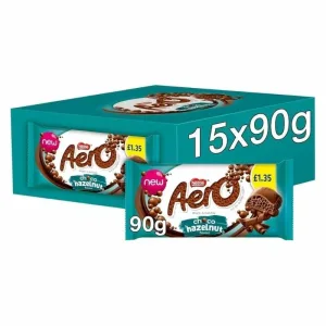 Nestle Aero Choco Hazelnut Block 15x90g