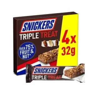Mars Snickers Crisp Fruit & Nut Chocolate Bar 10x4pkx32g