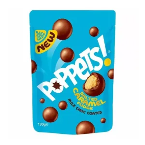 Paynes Poppets Salted Caramel Fudge Pouch 9x130g