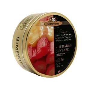 Simpkins Drops Rhubarb & Custard 6x175g