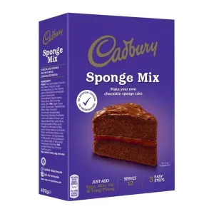 Cadbury Double Chocolate Sponge Baking Mix 5x400g