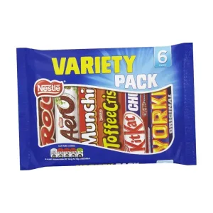 Nestle Chocolate Bar Variety Pk 12x6pk x264g