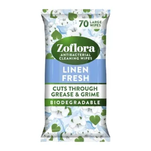 Zoflora Linen Fresh Wipes 6x70's