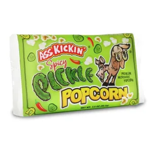 Ass Kickin' Microwave Popcorn Spicy Pickle Single x12