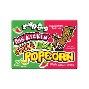 Ass Kickin' Microwave Popcorn Chile Lime x12