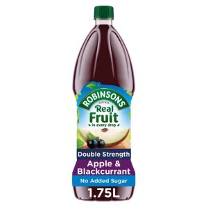 Robinsons Real Fruit Double Concentrate Apple/Blackcurrant 6x1.75L