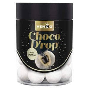 Venco Choco D'rop White (Wit Salmiak) 6x146g