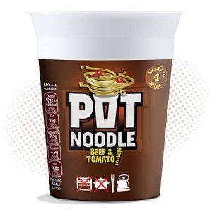 Pot Noodle Beef & Tomato 12x90g