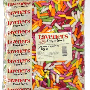 Bulk Taveners Liquorice Comfits 3kg