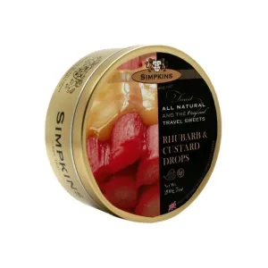 Simpkins Drops Rhubarb & Custard 6x175g