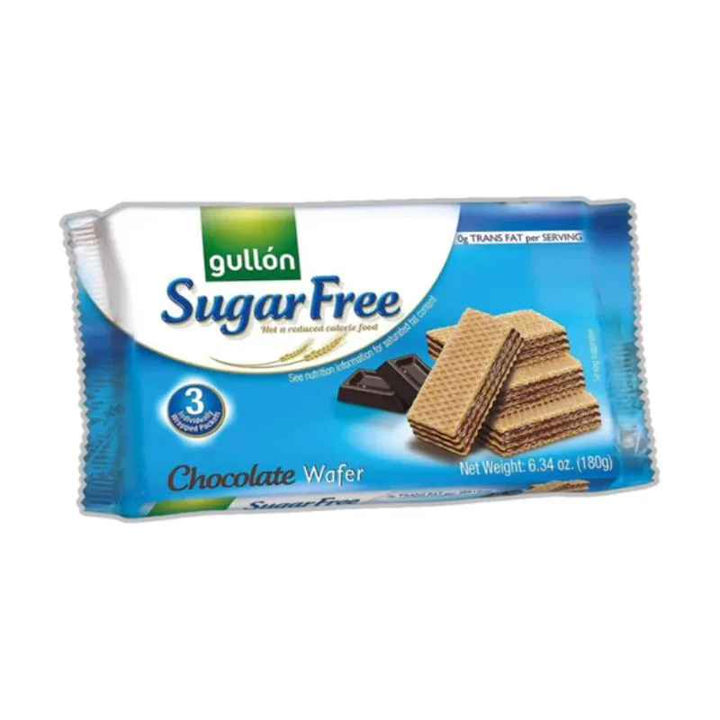 Gullon Sugar Free Chocolate Crme Filled Wafer 12x180g