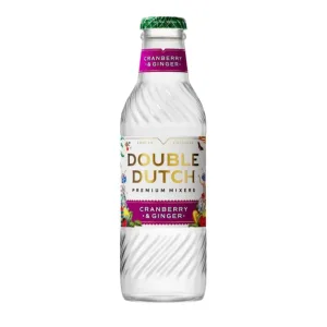 Double Dutch Cranberry & Ginger Tonic Mixer Bottles 24x 4pk x200ml