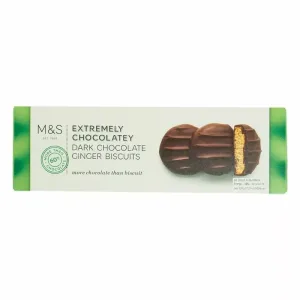 M&S Ginger Biscuit Dark Chocolate 10x175g