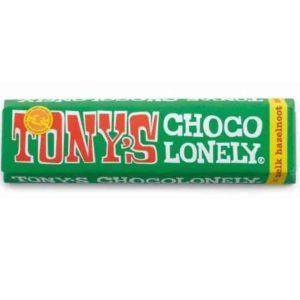 Tony's Milk Chocolate with Hazelnut Bar 35x47g