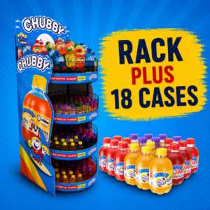 Chubby Rack w/ 18 Cases of Mixed Chubby