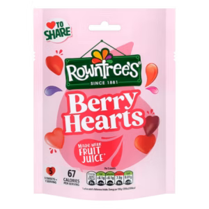 Rowntree Berry Hearts Bag 10x130g