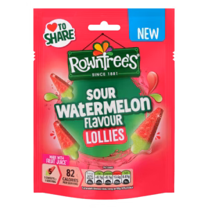 Rowntree Sour Watermelon Lollies 9x130g
