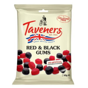 Taveners Black & Red Gums Bag 12x165g