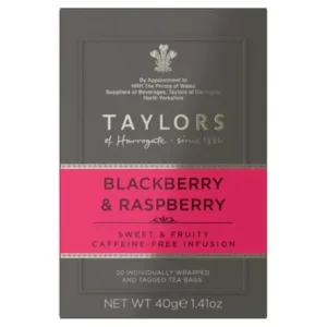 Taylors of Harrogate Blackberry & Raspberry Tea 6x20's